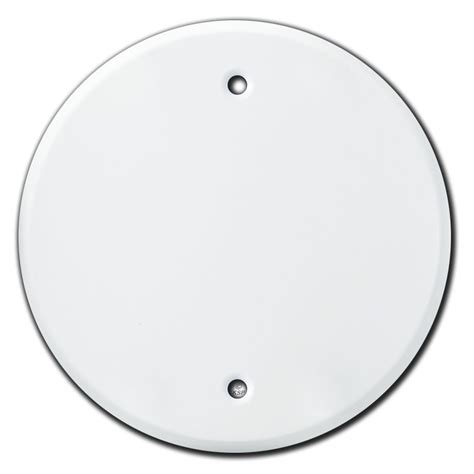 4 diameter electrical box cover with plug openings|4 inch round covers.